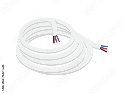 Hand Drawn Wire Cable Illustration