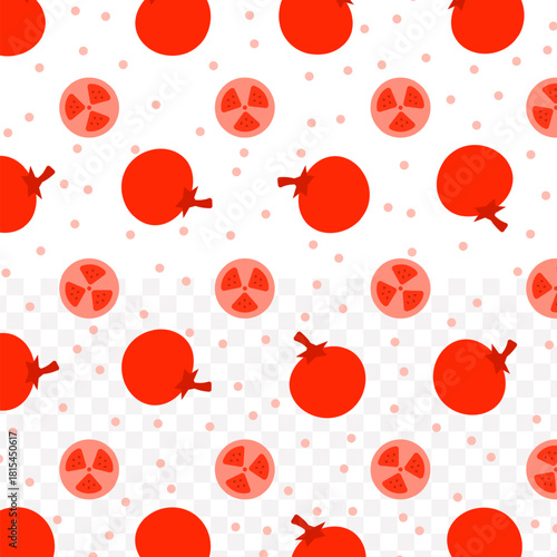 Flat Style Pomelo Drinkable Repeat Pattern Food and Drink