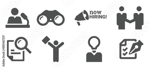 Set of business vector illustration