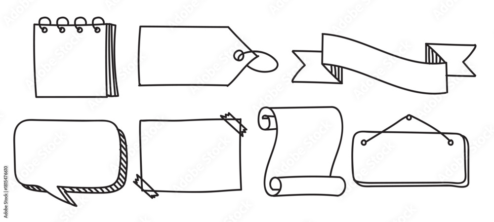 Obraz premium Bullet Journal Decorations Vector