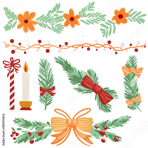 Playful Holiday Character Set – Santa Helpers & Dogs