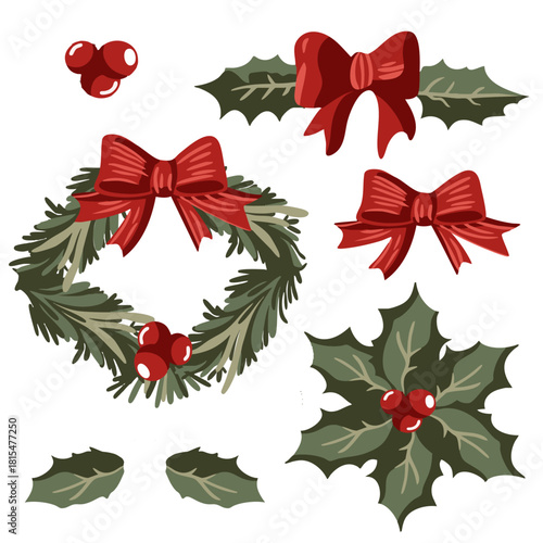 Playful Holiday Character Set – Santa Helpers & Dogs