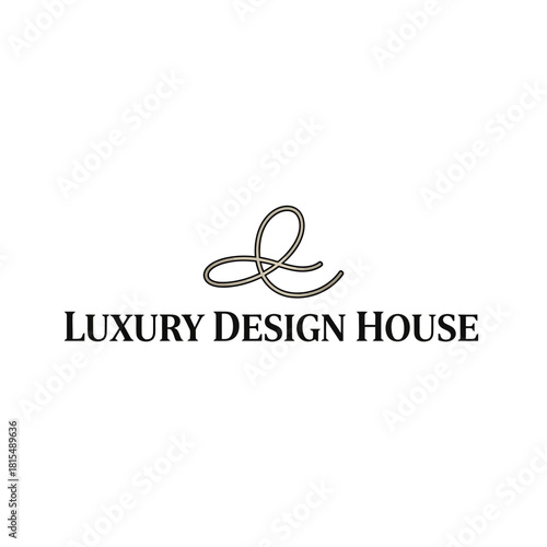 Elegant L monogram logo for Luxury Design House company.