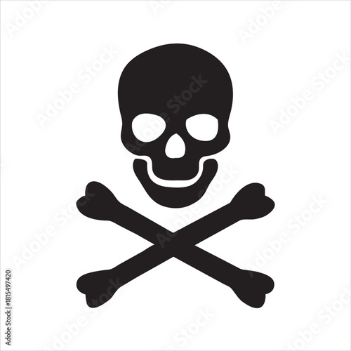 Skull with crossed bones icon