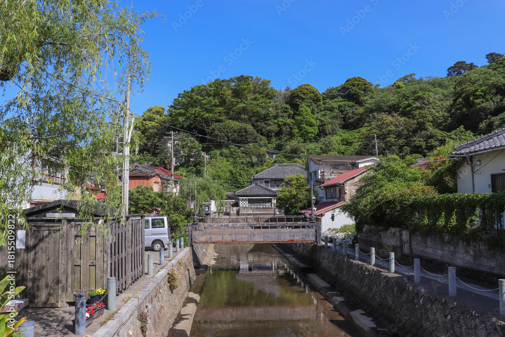 Fototapeta premium ペリーロード周辺の街並み（静岡県下田市）