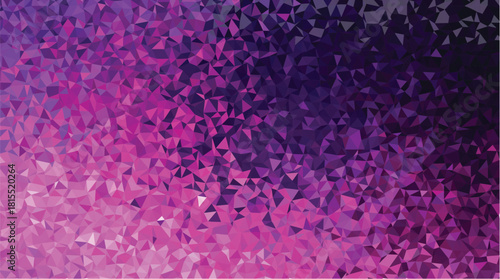 Abstract Pink and Purple Gradient Low-Poly Geometric Background Texture
