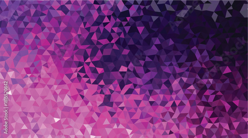 Abstract Pink and Purple Gradient Low-Poly Geometric Background Texture