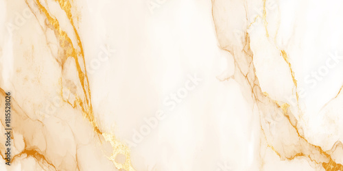 Luxurious abstract gold and white marble texture with elegant golden veins, alcohol ink art, premium background.