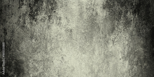 Dark old grunge film overlay texture with dust scratches grain and vignette effect vintage distressed panoramic background.