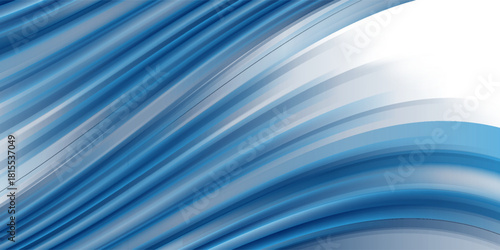 Blue and white high speed lines. Fast lines background. Dynamic motion light trails. Vector Illustration.