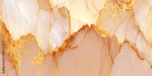 Luxurious abstract gold and brown marble texture with elegant golden veins, alcohol ink art, premium background modern and elegant look.