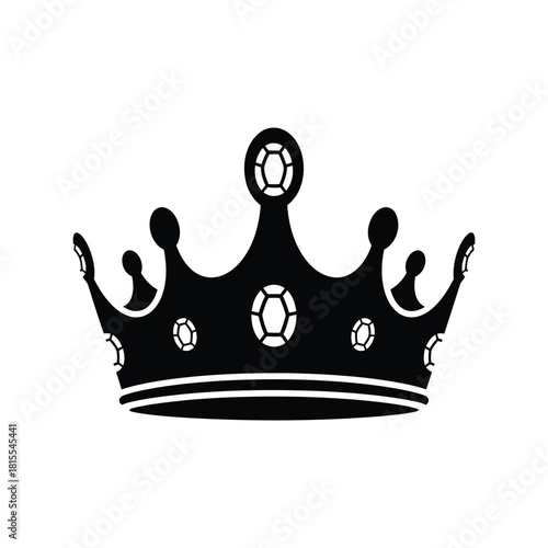 Royal crown vector illustration regal headwear monarchy symbol king queen emblem luxury icon isolated graphic