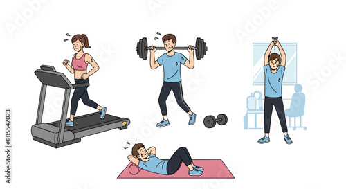 Active Lifestyle Diverse Workout Routine at Home for Fitness and Health