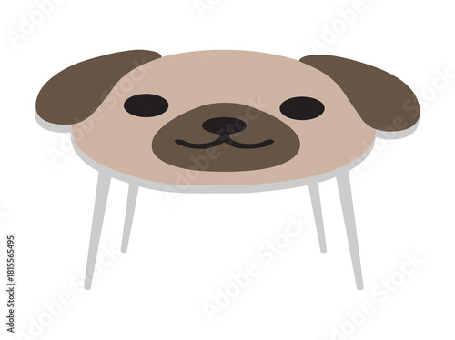 Hand Drawn Animal Study Desk
