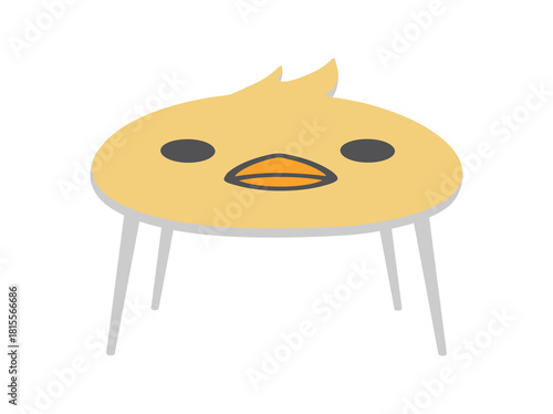 Animal Shape Table Clip Art
