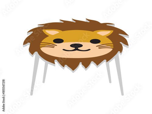 Animal Shape Table Clip Art
