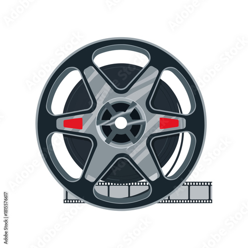 Film Reel Icon Cinematic Movie Entertainment Concept