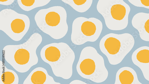 Playful Fried Egg Pattern Background