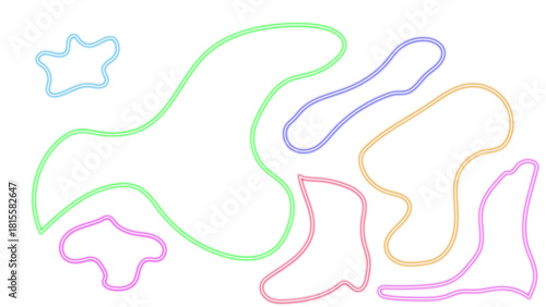 Soft Pastel Line Art Frames