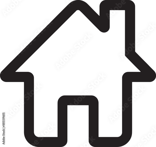 Glossy 3D vector illustration of a home icon or house symbol button on a blue web background for real estate and property design concepts