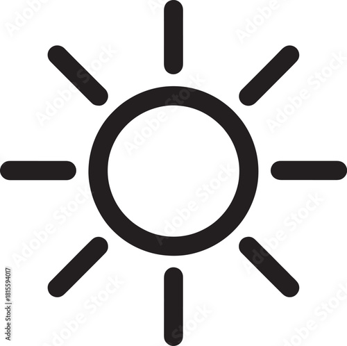 Vector magnifying glass icon for search and exploration featuring a black handle and optical lens on a white background