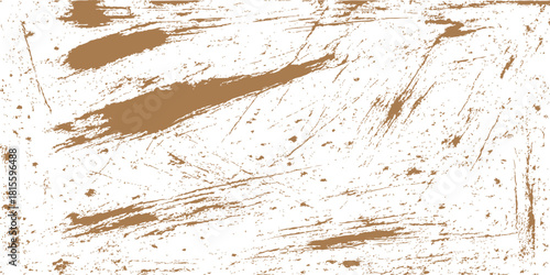 Aged beige grunge wall texture background with brown paint stains and vintage rough paper surface pattern