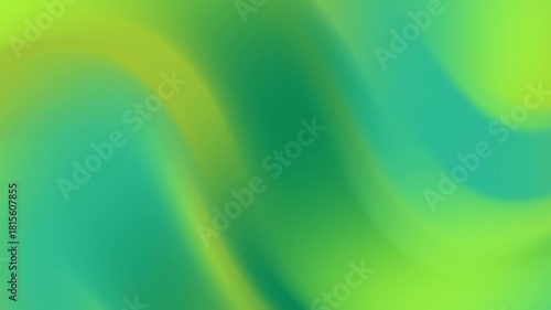 Vibrant Green Yellow Blue Abstract Background With Soft Gradient Blurs For Design Projects