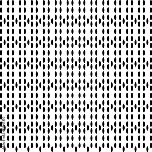 black and white background dotted oval shaped pattern repeated on white background vector illustrations