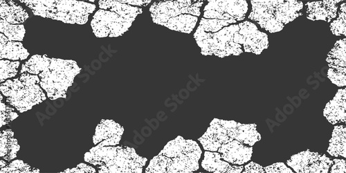 Seamless vintage grunge wallpaper of aged grape vine and crackled stone texture backdrop