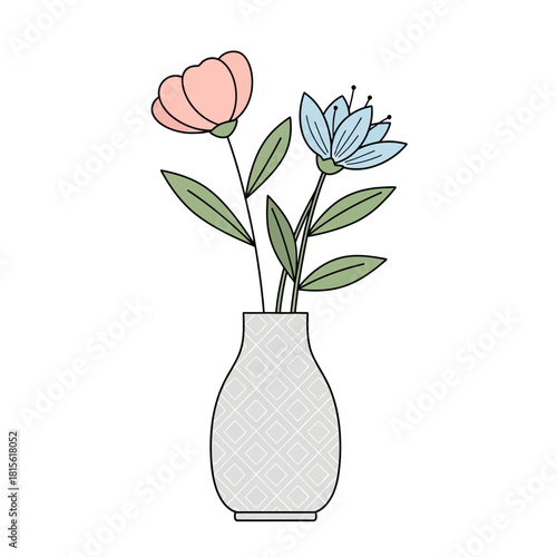 Elegant floral arrangement in a ceramic vase enhancing aesthetic ambiance with subtle colors