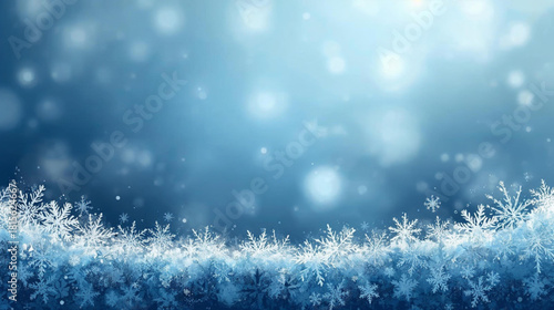 a vector illustration depicting a frosty winter scene background