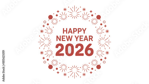 New Year 2026: The New Year's message is delivered with colorful fireworks, setting the stage for fresh starts and exciting possibilities in the upcoming year. 