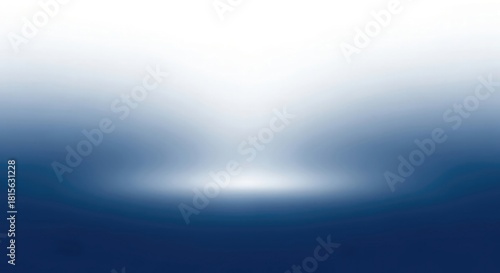 Abstract gradient background shows a blend of deep blue fading into soft white at the top center