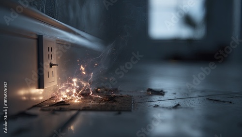 Electrical fire damage