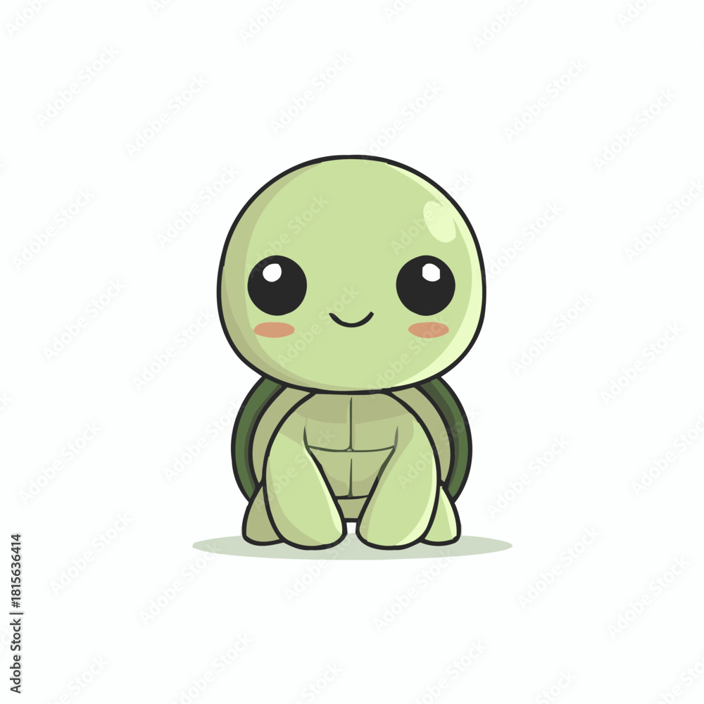 Obraz premium funny turtle cartoon