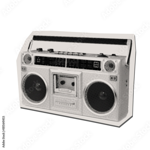 retro radio cassette recorder