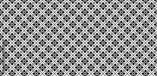 Geometric Thai style flower vector seamless pattern for background and wallpaper ai file
