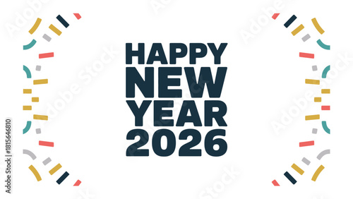 New Year 2026: The anticipation of the new year, filled with new possibilities and fresh starts, is beautifully depicted with vibrant colors and optimistic vibes.