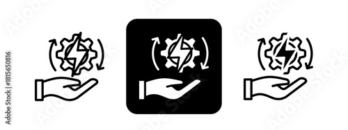 Conflict Resolution Solid color and black line drawing vector illustration set