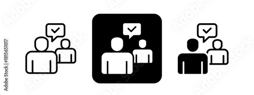 Follow Up Solid color and black line drawing vector illustration set