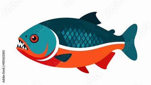 Fish illustration vector diagram