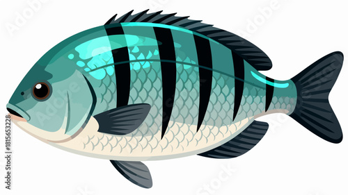 Fish illustration vector diagram
