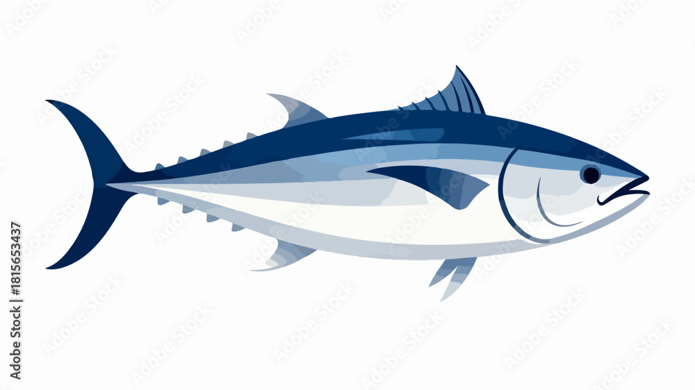 Fototapeta premium Fish illustration vector diagram