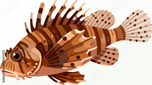 Fish illustration vector diagram