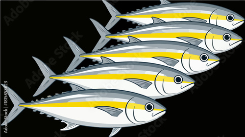 Fish illustration vector diagram