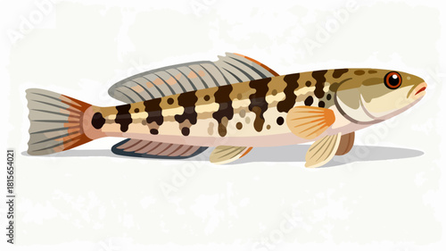 Fish illustration vector diagram