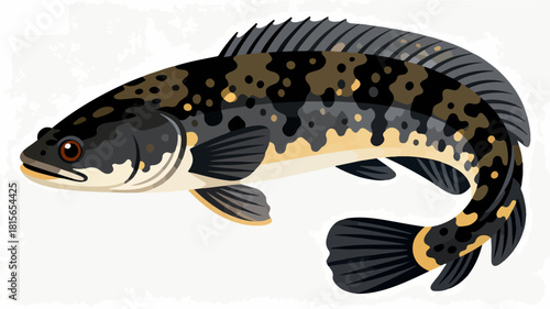 Fish illustration vector diagram