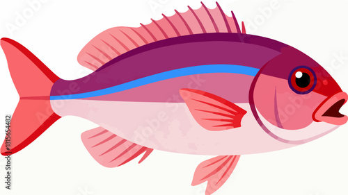 Fish illustration vector diagram