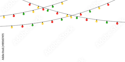 Colorful Glowing Celebration Lights Festive Holiday Decoration