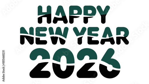 New Year Greeting: Capturing the spirit of hope and anticipation, this image presents a graphic for the upcoming year, perfect for conveying messages of celebration and fresh beginnings. 